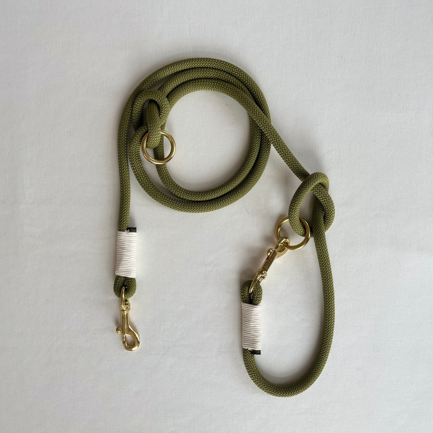 PawerDog Leash - Moss / Beige / Gold